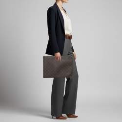 Pre Owned Louis Vuitton Pochette Voyage Monogram Canvas Document Holder