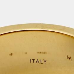 Pre Owned Louis Vuitton LV Instinct Gold Tone/Gunmetal Tone Set of 2 Ring Size 62