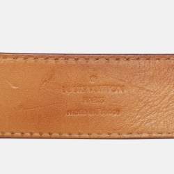 Pre Owned Louis Vuitton 80CM Buckle Belt Violette Monogram Vernis Leather