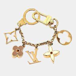 Pre Owned Louis Vuitton Gold Fleur de Monogram Bag Charm