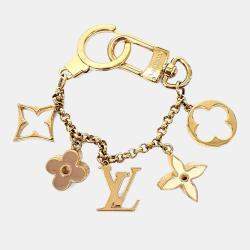 Pre Owned Louis Vuitton Gold Fleur de Monogram Bag Charm