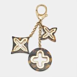 Pre Owned Louis Vuitton Tortoise Shell Resin Insolence Bag Charm