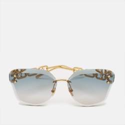 Pre Owned Louis Vuitton Gradient Blue LV Jewel Cat Eye Sunglasses