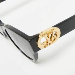 Pre Owned Louis Vuitton Black Z1568W Link PM Cat Eye Sunglasses
