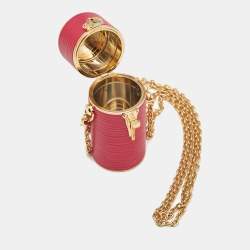 مملوكة مسبقًا Louis Vuitton Fuschia Epi Leather Lipstick Case on Chain 