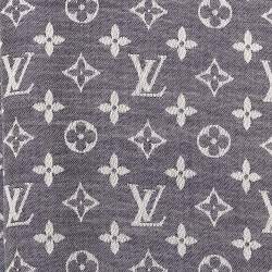Pre Owned Louis Vuitton Black/Grey Monogram Square Scarf