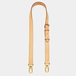 Pre Owned حزام قابل للتعديل لحقيبة لوي فيتون جلد فاشيتا