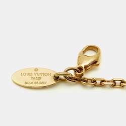 مملوكة مسبقًا Louis Vuitton Gamble Crystals Gold Tone Necklace