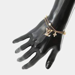 مملوكة مسبقًا Louis Vuitton Bracelet Lady Lv Dore Metal Strass