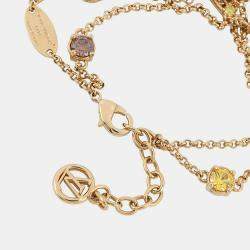 مملوكة مسبقًا Louis Vuitton Bracelet Lady Lv Dore Metal Strass