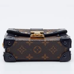 Pre Owned Louis Vuitton Essential Trunk Monogram Canvas Key Chain and Bag Charm