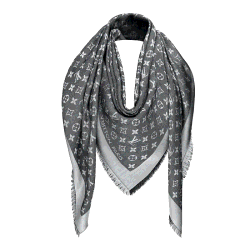 مملوكة مسبقًا Louis Vuitton Black Monogram Denim Shawl