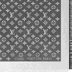 مملوكة مسبقًا Louis Vuitton Black Monogram Denim Shawl