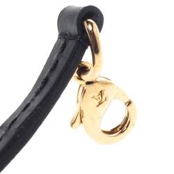 مملوكة مسبقًا Louis Vuitton Black Leather Slim Bag Shoulder Strap