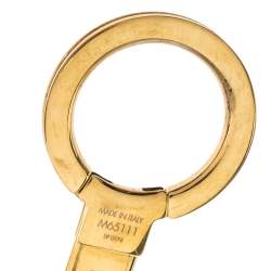 Pre Owned حلية حقيبة لوي فيتون فلور دو لون ذهبي ايناميل مونوغرامية