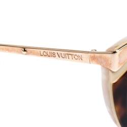 Pre Owned نظارة شمسية لوي فيتون "كات آي" غرادينت ذهبي وردي و بني