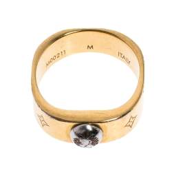 Shop Louis Vuitton Monogram Infini Nanogram ring (M00210) by
