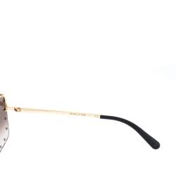 مملوكة مسبقًا Louis Vuitton Gold/Brown Gradient RG0188 Party Square Sunglasses