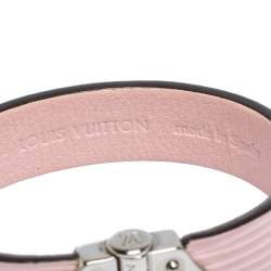 Pre Owned سوار لوي فيتون سبيريت جلد أيبي كلير وردي مقاس 17