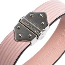 Pre Owned سوار لوي فيتون سبيريت جلد أيبي كلير وردي مقاس 17