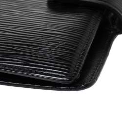 Pre Owned Louis Vuitton Black Epi Leather Medium Ring Agenda Cover 