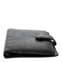 Pre Owned Louis Vuitton Black Epi Leather Medium Ring Agenda Cover 