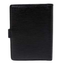 Pre Owned Louis Vuitton Black Epi Leather Medium Ring Agenda Cover 