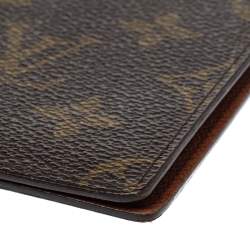 Pre Owned Louis Vuitton Monogram Canvas Pocket Agenda Cover