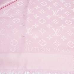 Pre Owned Louis Vuitton Rose Ballerina Monogram Shawl 