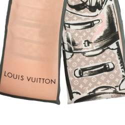 Pre Owned بندانة لوي فيتون حرير ترانكز وردية فاتحة