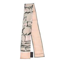 Pre Owned بندانة لوي فيتون حرير ترانكز وردية فاتحة