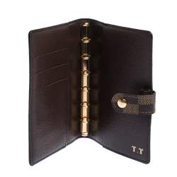 مملوكة مسبقًا Louis Vuitton Damier Ebene Large Ring Agenda Cover