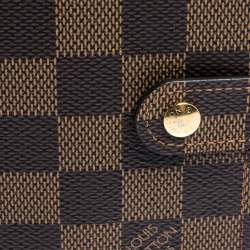 مملوكة مسبقًا Louis Vuitton Damier Ebene Large Ring Agenda Cover