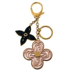 Pre Owned Louis Vuitton Multi Color Resin Gold Tone Naif Key Holder & Bag Charm