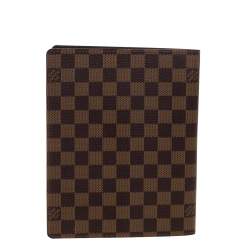 Pre Owned Louis Vuitton Damier Ebene Canvas Agenda Cover