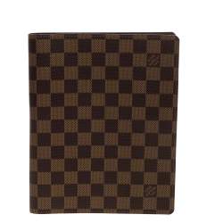 Pre Owned Louis Vuitton Damier Ebene Canvas Agenda Cover
