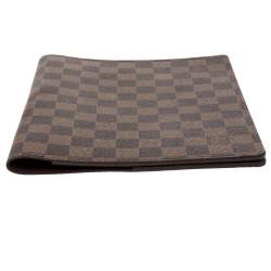 Pre Owned Louis Vuitton Damier Ebene Canvas Agenda Cover