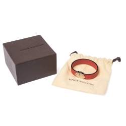 مملوكة مسبقًا Louis Vuitton Red Epi Leather Spirit Bracelet 17