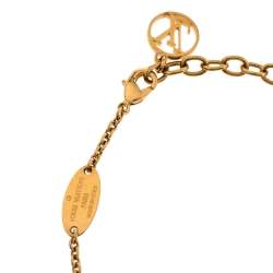 Pre Owned Louis Vuitton Gold Tone LV & Me Hashtag Bracelet