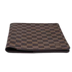 Pre Owned Louis Vuitton Damier Ebene Canvas Desk Agenda Cover