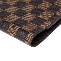 Pre Owned Louis Vuitton Damier Ebene Canvas Desk Agenda Cover