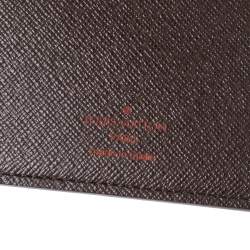 Pre Owned Louis Vuitton Damier Ebene Canvas Desk Agenda Cover