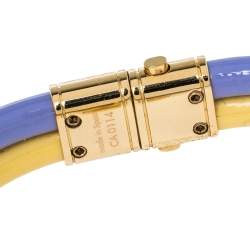 Pre Owned سوار لو ي فيتون لون ذهبي كيب إيت تويس جلد فيرنيه