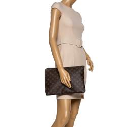 Pre Owned Louis Vuitton Monogram Canvas Poche Documents Portfolio Case