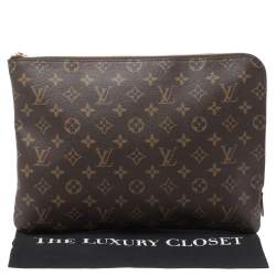 Pre Owned Louis Vuitton Monogram Canvas Poche Documents Portfolio Case