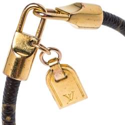 مملوكة مسبقًا Louis Vuitton Monogram Luck It Gold Tone Bracelet