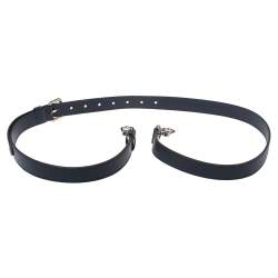 Pre Owned Louis Vuitton Blue Leather Adjustable Shoulder Strap