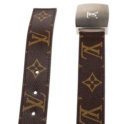 Pre Owned حزام لوي فيتون قصة أل ڨي كانفاس مونوغرامي 85 سم