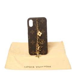 Pre Owned Louis Vuitton Monogram Canvas Charms iPhone X/Xs Case