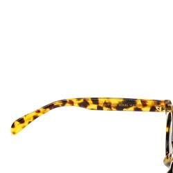 Pre Owned Louis Vuitton x Supreme Brown Tortoise Downtown Round Sunglasses